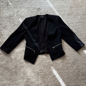 Express Black Blazer with Silver Accents